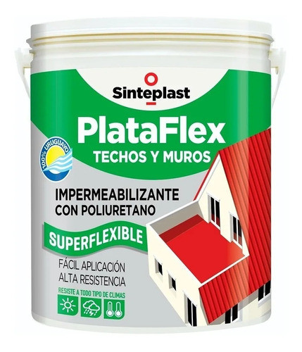 Plataflex Membrana Líquida Con Poliuretano Sinteplast 20 Kg