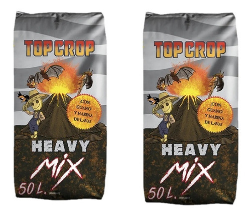 Pack 2 Heavy Mix 50l De Top Crop Sustrato Tierra Cultivo
